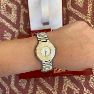 Cartier Watch  Must 21 27mm Women's Cream X Silver